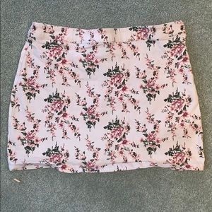 Floral pattern skirt